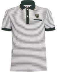 Lacoste - Cotton Striped Polo Shirt - Lyst