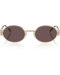 Gucci - Metal Round Sunglasses - Lyst