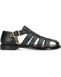 Loewe - Suede Campo Sandals - Lyst