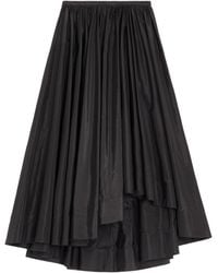 Valentino - Silk Pleated Midi Skirt - Lyst