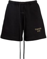 Fear Of God - Cotton-Blend Logo Shorts - Lyst