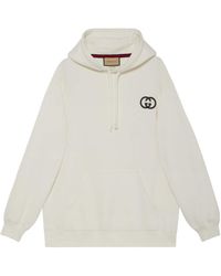 Gucci - Jersey Embroidered Hoodie - Lyst