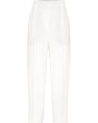 Brunello Cucinelli - Linen-blend Tailored Trousers - Lyst