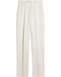 dunhill - Pinstripe Straight Trousers - Lyst