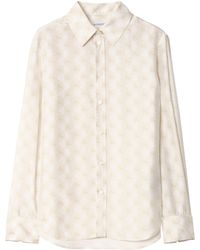 Burberry - Silk Equestrian Knight Design Shirt - Lyst