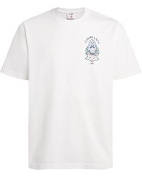 CASABLANCA - Organic Cotton Hotel Emblem T-Shirt - Lyst