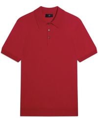 dunhill - Cotton-Mulberry Silk Polo Shirt - Lyst