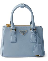 Prada - Micro Saffiano Leather Galleria Top-Handle Bag - Lyst