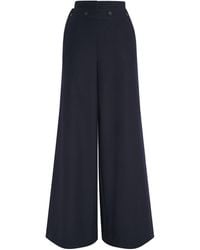 MAX&Co. - Wool-Blend Wide-Leg Trousers - Lyst