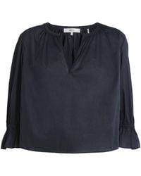 FRAME - Cotton Poet Blouse - Lyst