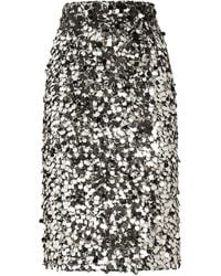 Dolce & Gabbana - Embellished Sequin Midi Skirt - Lyst