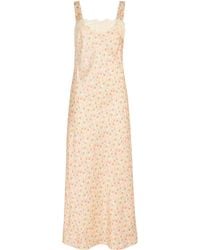 RIXO London - Lace-Trim Rosamarie Maxi Dress - Lyst