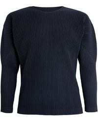 Homme Plissé Issey Miyake - Pleated Long-Sleeve T-Shirt - Lyst