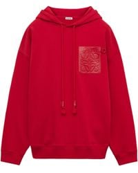 Loewe - Anagram-patch Relaxed-fit Cotton-jersey Hoody - Lyst