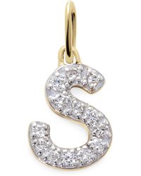 Monica Vinader - And Diamond S Initial Charm - Lyst