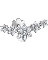 Maria Tash - Five Flower Garland Diamond Threaded Stud Earring - Lyst