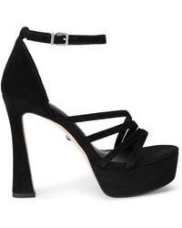 Kurt Geiger - Suede Annabel Platform Sandals 130 - Lyst