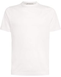 Canali - Cotton Double-Neck T-Shirt - Lyst