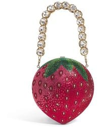 Judith Leiber - Crystal-Embellished Strawberry Clutch Bag - Lyst