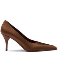Prada - Satin Pumps 85 - Lyst