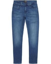 7 For All Mankind - Slimmy Tapered Luxe Performance Plus Jeans - Lyst