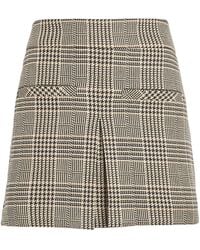 Veronica Beard - Houndstooth Pavaline Mini Skirt - Lyst