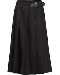 Prada - Re-Nylon Pleated Midi Skirt - Lyst