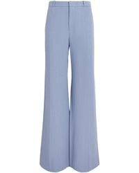 Chloé - Linen Flared Trousers - Lyst