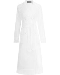 Dolce & Gabbana - Technical Organza Trench Coat - Lyst