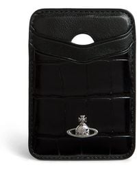 Vivienne Westwood - Croc-Embossed Orb Magnetic Card Holder - Lyst
