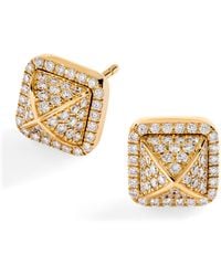 Marli New York - And Diamond Cleo Pyramid Earrings - Lyst