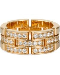 Cartier - And Diamond Maillon Panthère Ring - Lyst