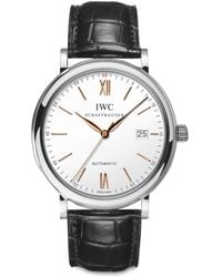 IWC Schaffhausen - Stainless Steel Portofino Automatic Watch 40mm - Lyst