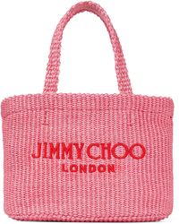Jimmy Choo - Mini Raffia Beach Tote Bag - Lyst