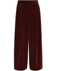 Max Mara - Corduroy Wide-Leg Trousers - Lyst