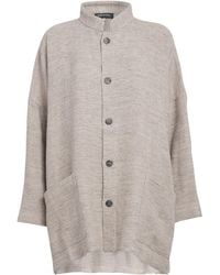 Eskandar - Linen-Blend Mandarin Jacket - Lyst