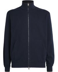 Brioni - Cotton-Blend Zip-Up Sweater - Lyst
