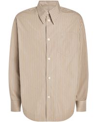 Ami Paris - Cotton Stripe Ami De Coeur Shirt - Lyst