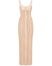 Dolce & Gabbana - Kim Dolce&gabbana Marquisette Calf-length Dress - Lyst