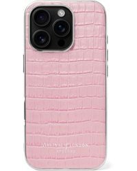 Aspinal of London - Croc-Embossed Leather Iphone 16 Pro Case - Lyst