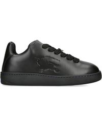 Burberry - Leather Embossed Box Sneakers - Lyst