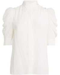 FRAME - Silk Gillian Blouse - Lyst