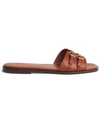 Zimmermann - Leather Goldie Slides - Lyst