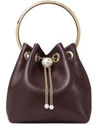 Jimmy Choo - Leather Bon Bon Top-Handle Bag - Lyst