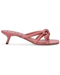 Loewe - Lambskin Flamenco Knot Mules 45 - Lyst