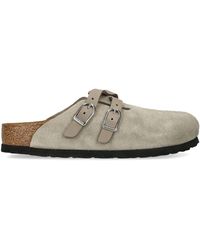 Birkenstock - Suede Blair Clogs - Lyst