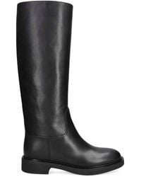 Gianvito Rossi - Leather Ascott Knee-High Boots - Lyst