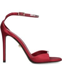 ALEVI - Satin Ninel Xtal Heeled Sandals 110 - Lyst