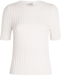Valentino - Organic Cotton-Blend Knit Ibiza T-Shirt - Lyst