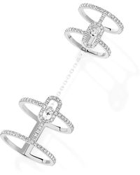 Messika - Move Uno And Diamond Double Ring - Lyst